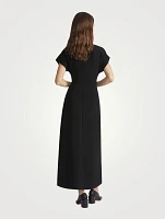 Side-Tie Finesse Crepe Dress