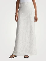 Eco Flora Jacquard Maxi Skirt