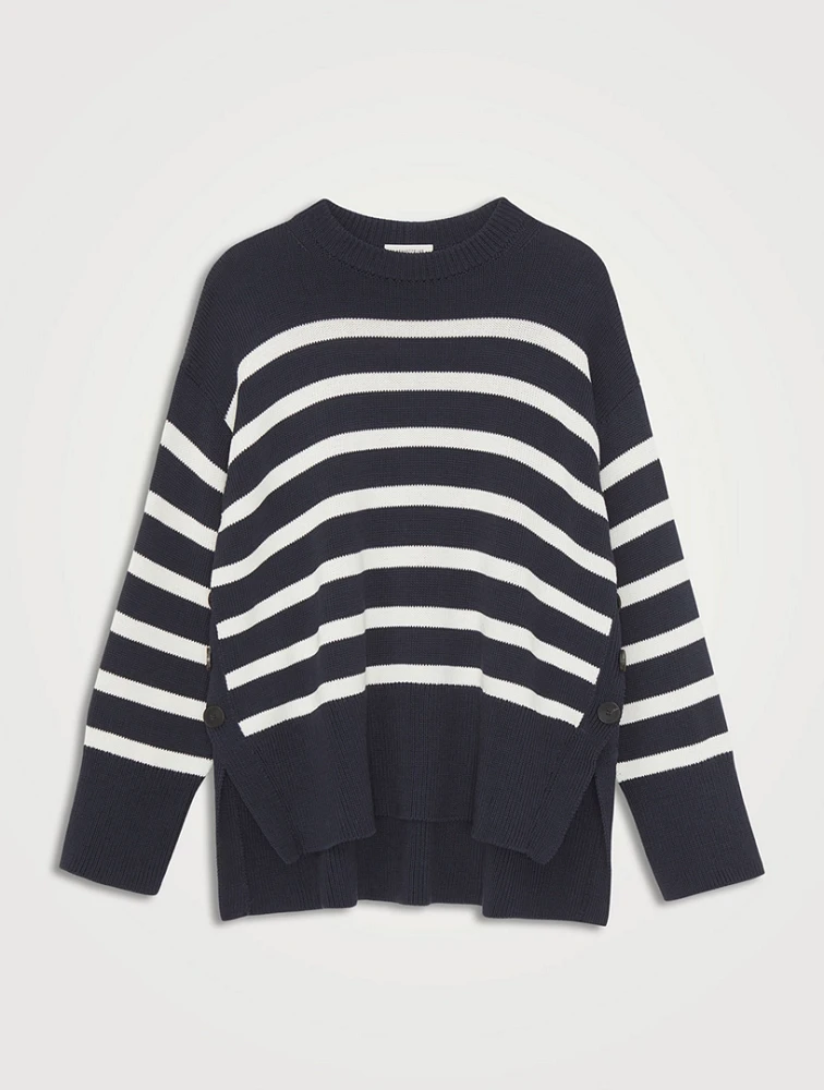 Stripe Jacquard Sweater