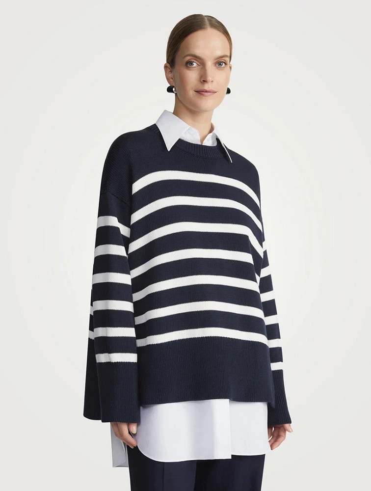 Stripe Jacquard Sweater