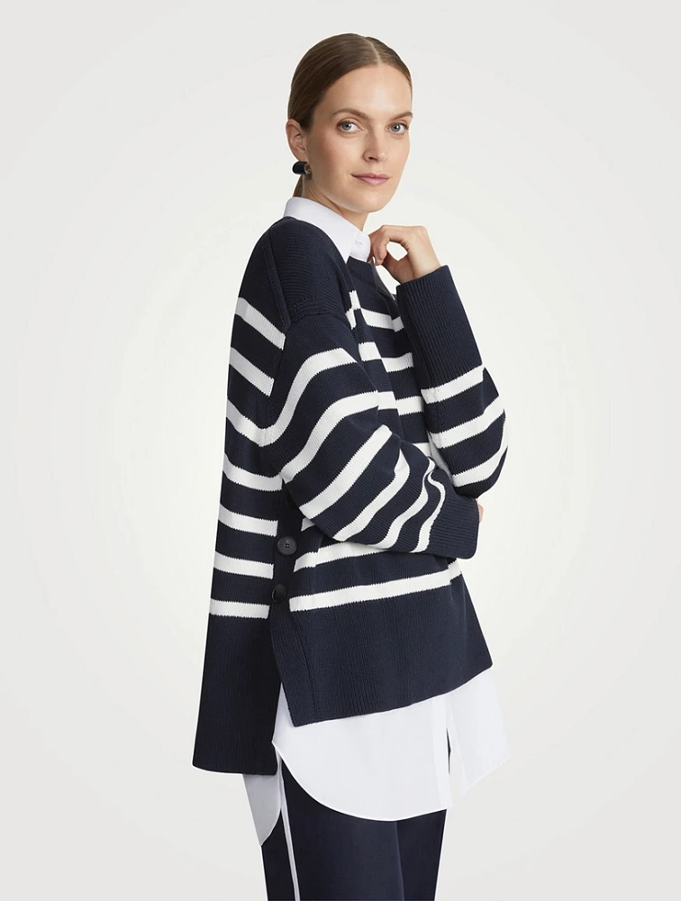 Stripe Jacquard Sweater