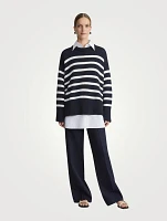 Stripe Jacquard Sweater