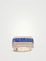 Empress 18K Gold Ring With Precious Stone And Diamonds