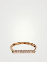 Grace 14K Gold Bangle With Diamonds And Emeralds