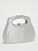 Mimi Metallic Top Handle Bag