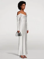 Mimi Metallic Top Handle Bag