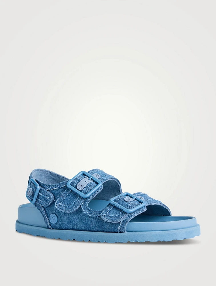 1774 Milano Denim Slingback Sandals