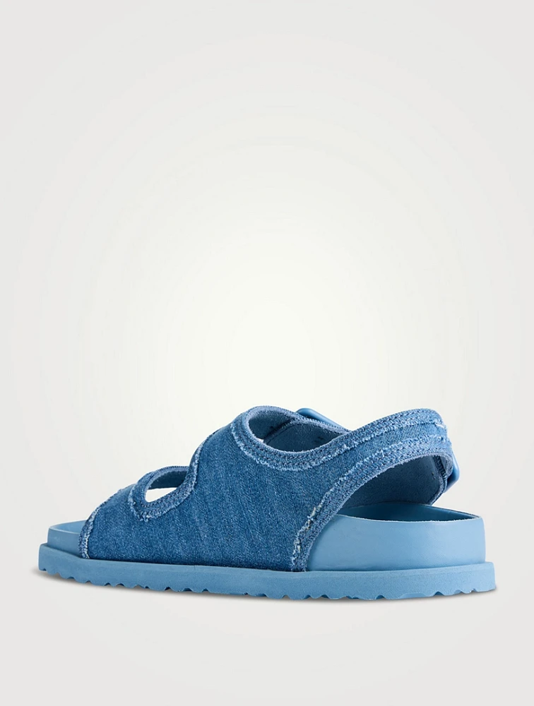 1774 Milano Denim Slingback Sandals