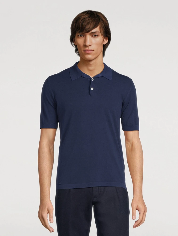 Cotton Short-Sleeve Polo