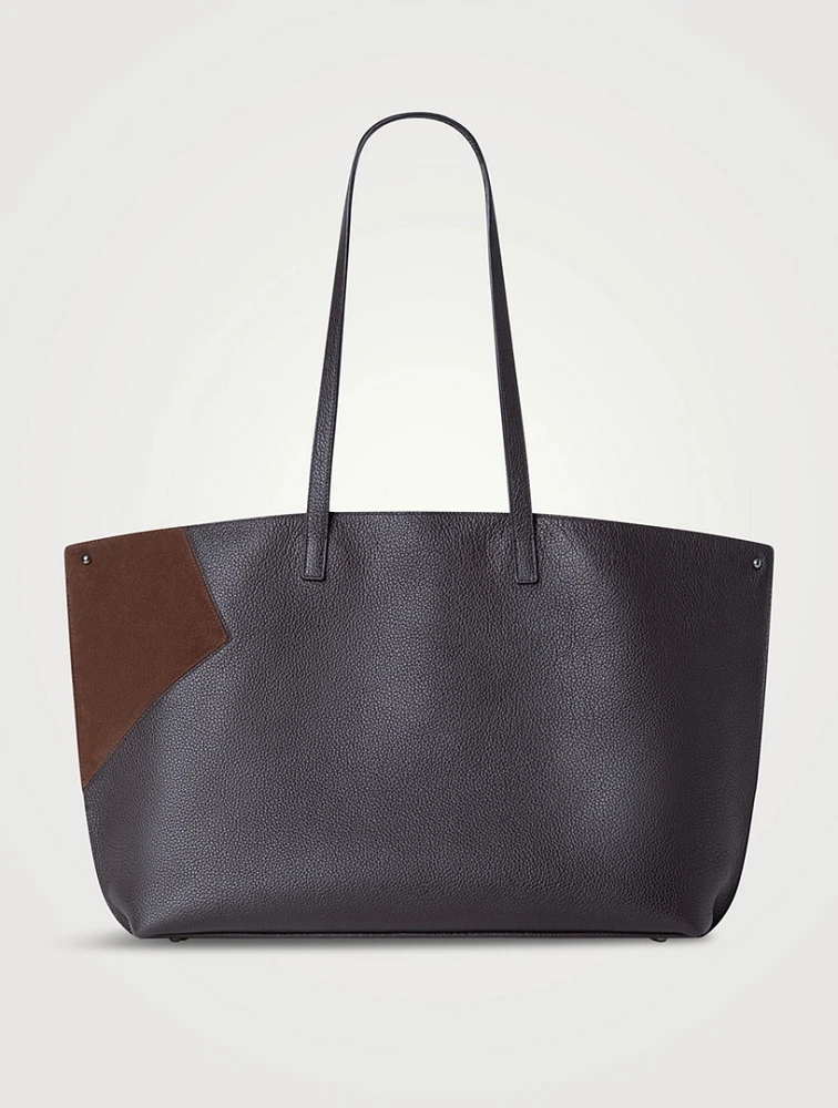 Medium Ai Leather And Suede Shoulder Bag