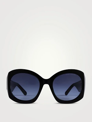 The J Marc Oversized Cut-Out Sunglasses