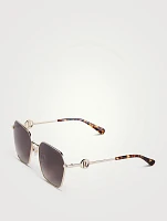 Metal Square Sunglasses