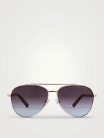 Metal Aviator Sunglasses