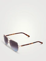 Metal Aviator Sunglasses