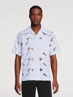 Highlife Floral Lace Bowling Shirt