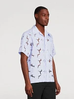 Highlife Floral Lace Bowling Shirt