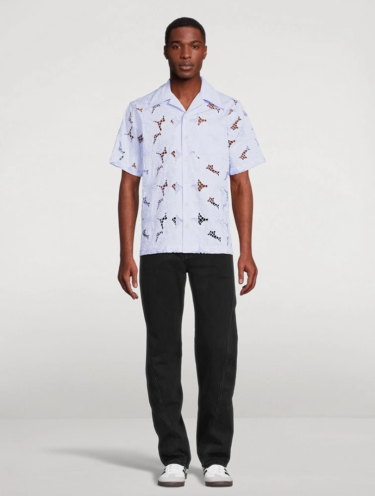 Highlife Floral Lace Bowling Shirt