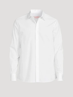 Cotton Poplin Long-Sleeve Shirt