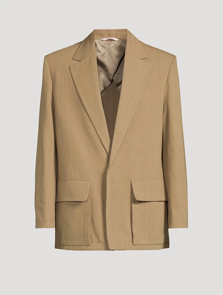 Cotton Canvas Oversized Jacket
