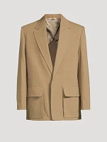 Cotton Canvas Oversized Jacket