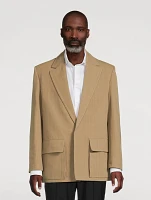 Cotton Canvas Oversized Jacket