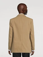 Cotton Canvas Oversized Jacket