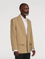 Cotton Canvas Oversized Jacket