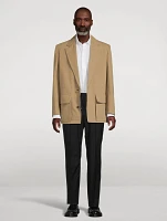 Cotton Canvas Oversized Jacket