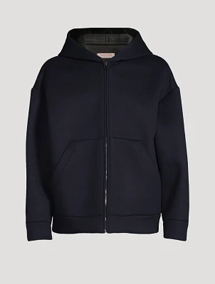 Wool And Cashmere Zip Hoodie