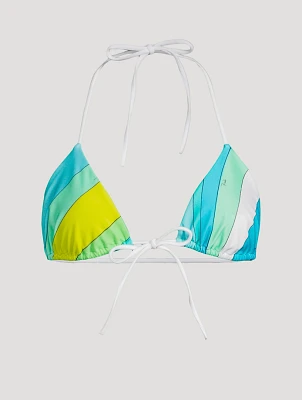 Triangle Bikini Top Iride Print