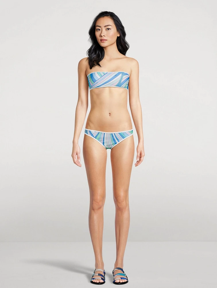 Bandeau Bikini Top Iride Print