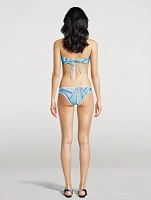 Bandeau Bikini Top Iride Print