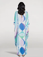 Caftan In Iride Print