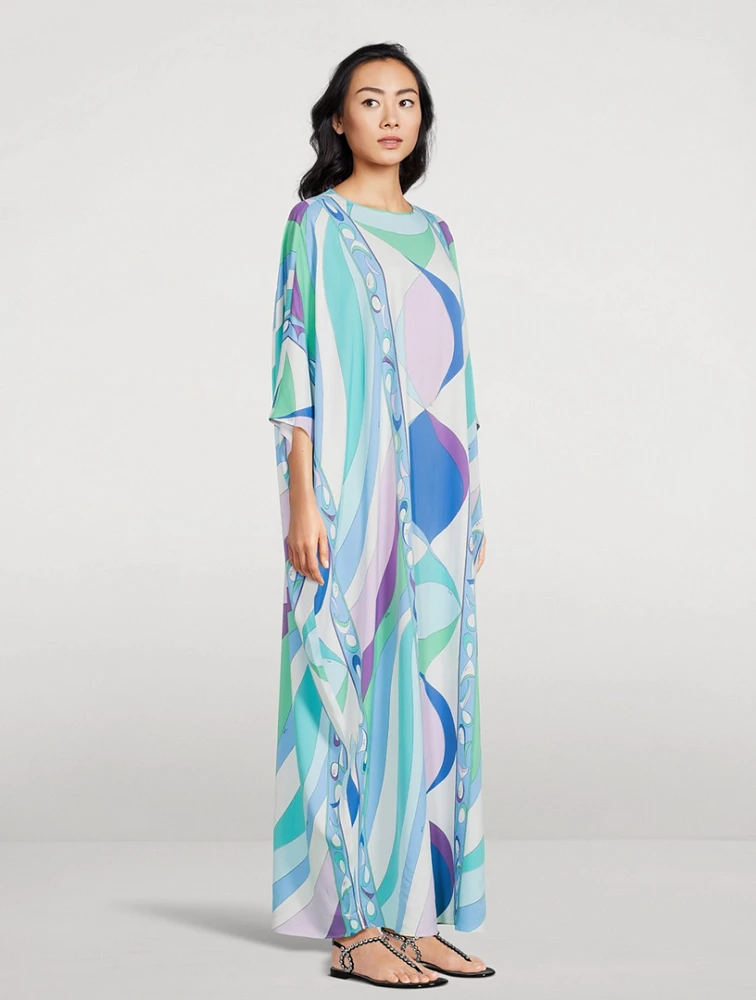 Caftan In Iride Print