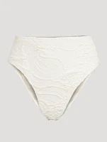 High-Waisted Jacquard Bikini Bottom