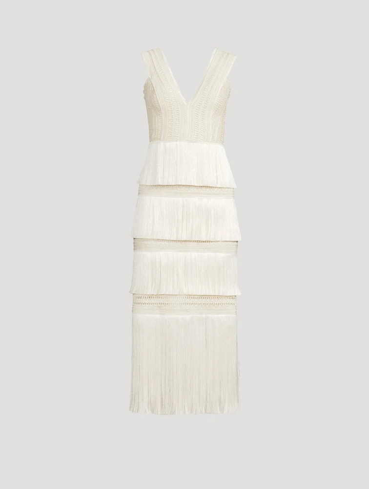 Fringe Midi Dress