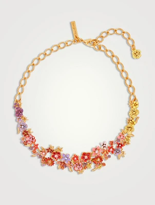 Enamel Flower Garden Necklace