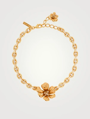 Flower Chain Link Necklace