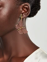 Pavé Butterfly Earrings