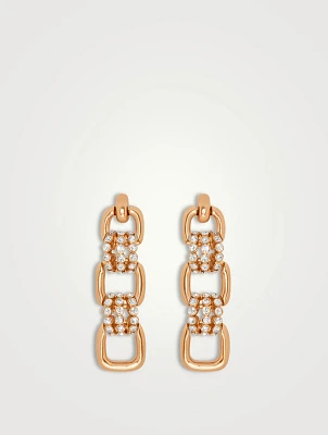 Pavé Link Drop Earrings