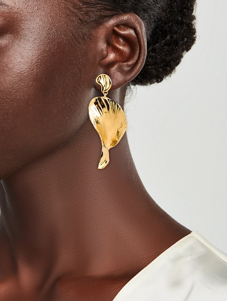 Large Petal Drop Earrings