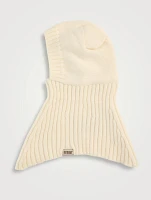 Wool Knit Balaclava With Ears