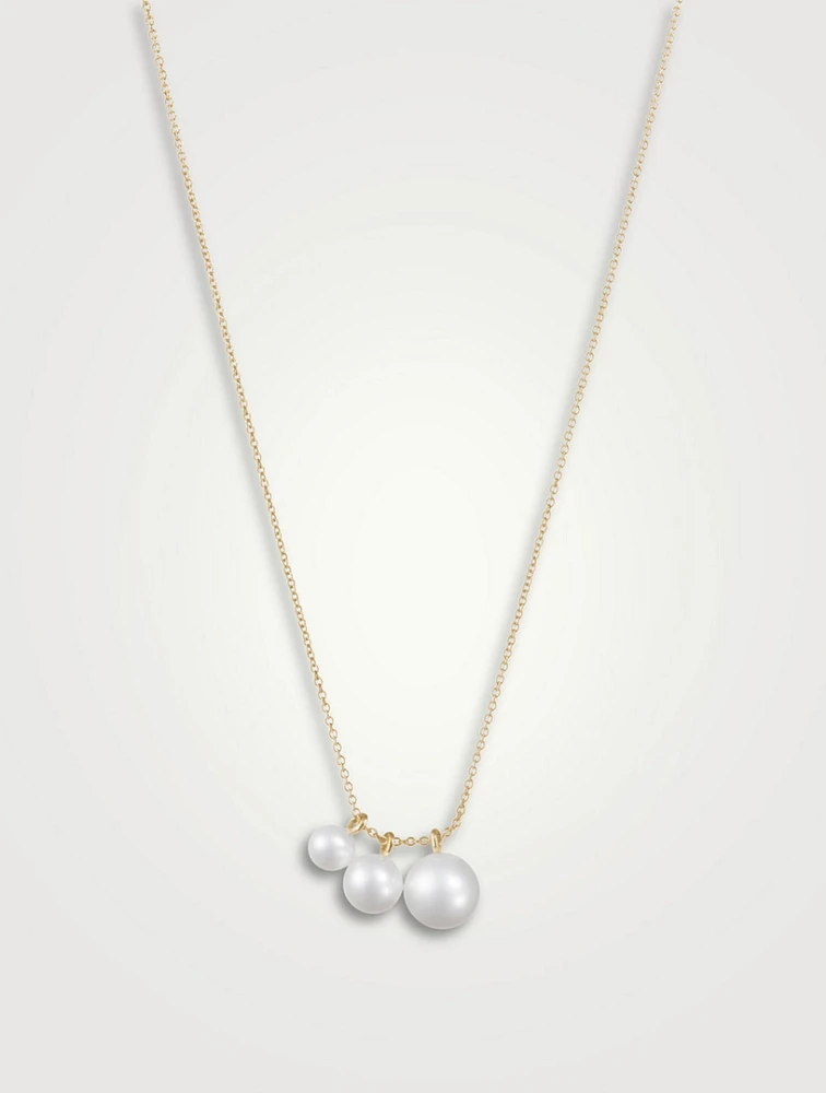 Stella 14K Gold Necklace With Pearls