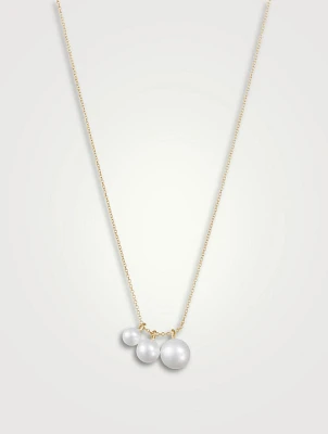 Stella 14K Gold Necklace With Pearls