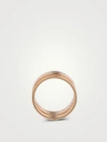 Berbère Module Rose Gold Ring With Diamonds