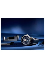 Classics Heart Beat Moonphase Date Automatic Stainless Steel Leather Strap Watch
