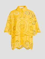 Pop Embroidered Linen Shirt