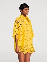 Pop Embroidered Linen Shirt