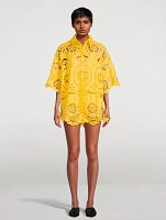 Pop Embroidered Linen Shirt