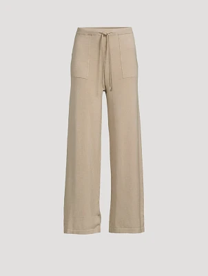 Organic Cotton Stretch Wide-Leg Pants